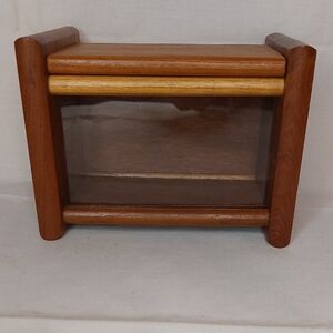 Dolphin Teakwood Display Case For Recipes
